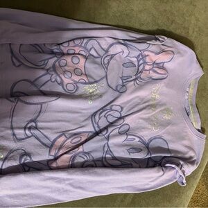Purple Disney Minnie Mouse Long Sleeve Shirt